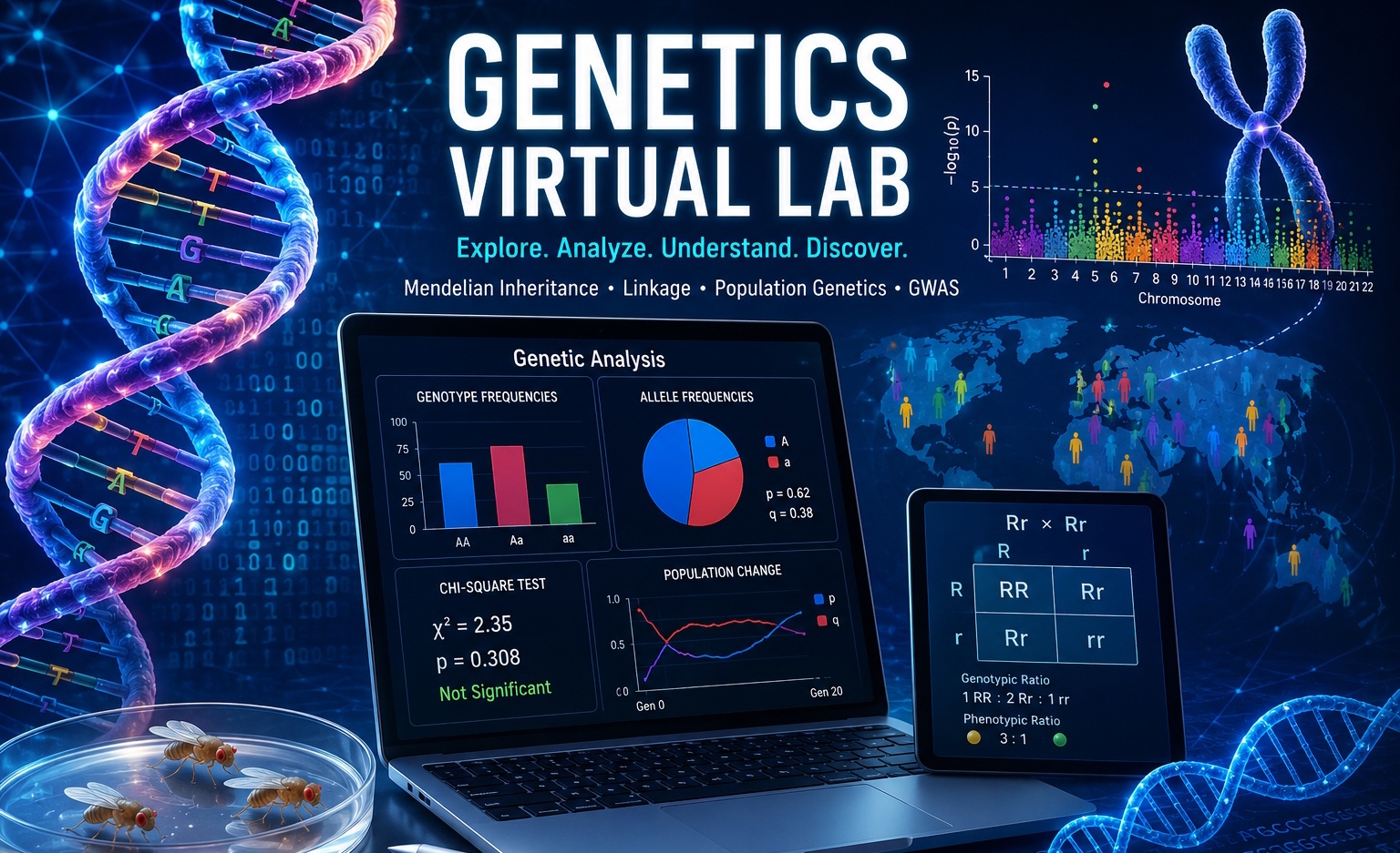 Genetics Virtual Lab banner
